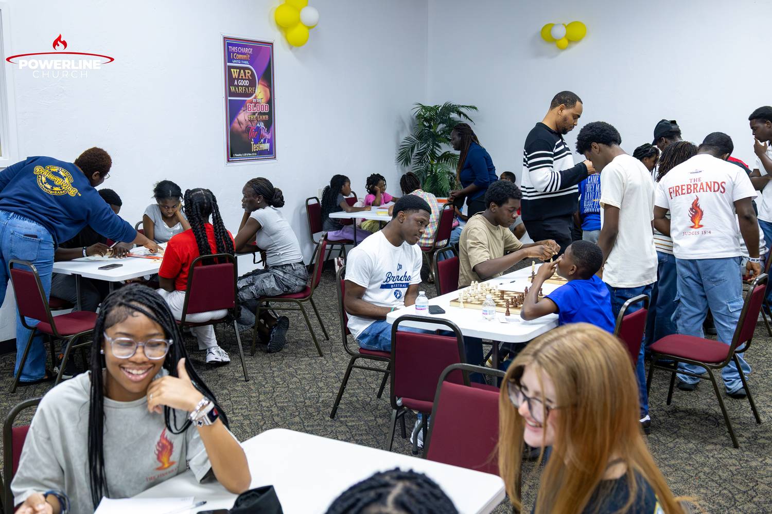 The Firebrands at a games night at Powerline Church